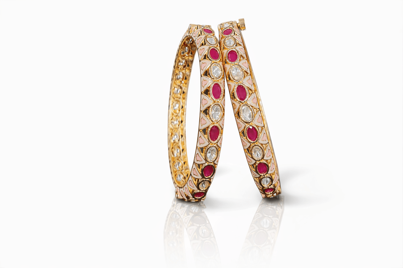 Kundan Bangles 05316 - KRISHNA'S SWETA JEWELLERY