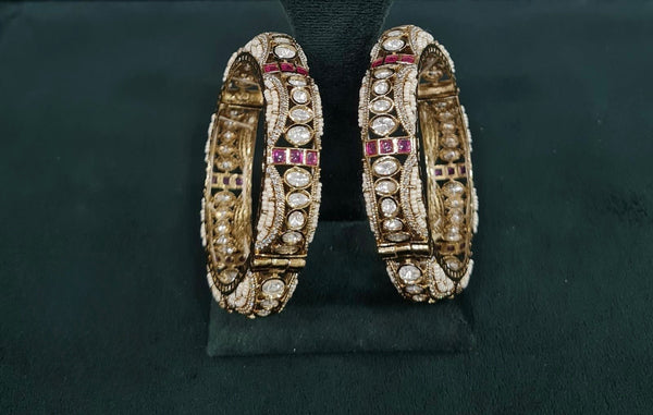 Kundan Bangles 06025 - KRISHNA'S SWETA JEWELLERY