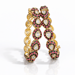 Kundan Bangles 07820 - KRISHNA'S SWETA JEWELLERY