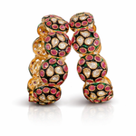 Kundan Bangles 08038 - KRISHNA'S SWETA JEWELLERY