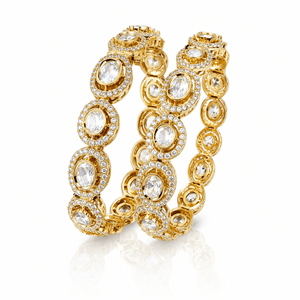 Kundan Bangles 09036 - KRISHNA'S SWETA JEWELLERY