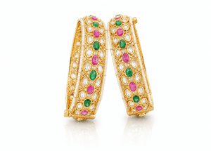 Kundan Bangles 10516 - KRISHNA'S SWETA JEWELLERY