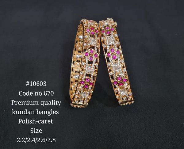 Kundan Bangles 10603 - KRISHNA'S SWETA JEWELLERY
