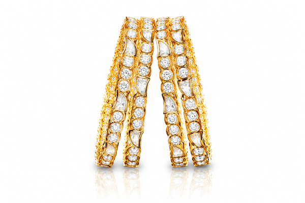 Kundan Bangles 10615 - KRISHNA'S SWETA JEWELLERY