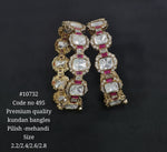 Kundan Bangles 10732 - KRISHNA'S SWETA JEWELLERY