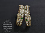 Kundan Bangles Mehendi 10197 - KRISHNA'S SWETA JEWELLERY