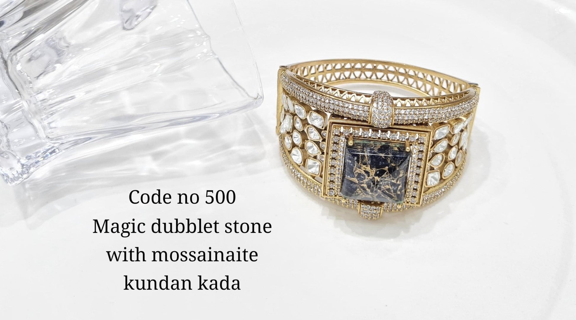 Kundan bracelet 00130 - KRISHNA'S SWETA JEWELLERY