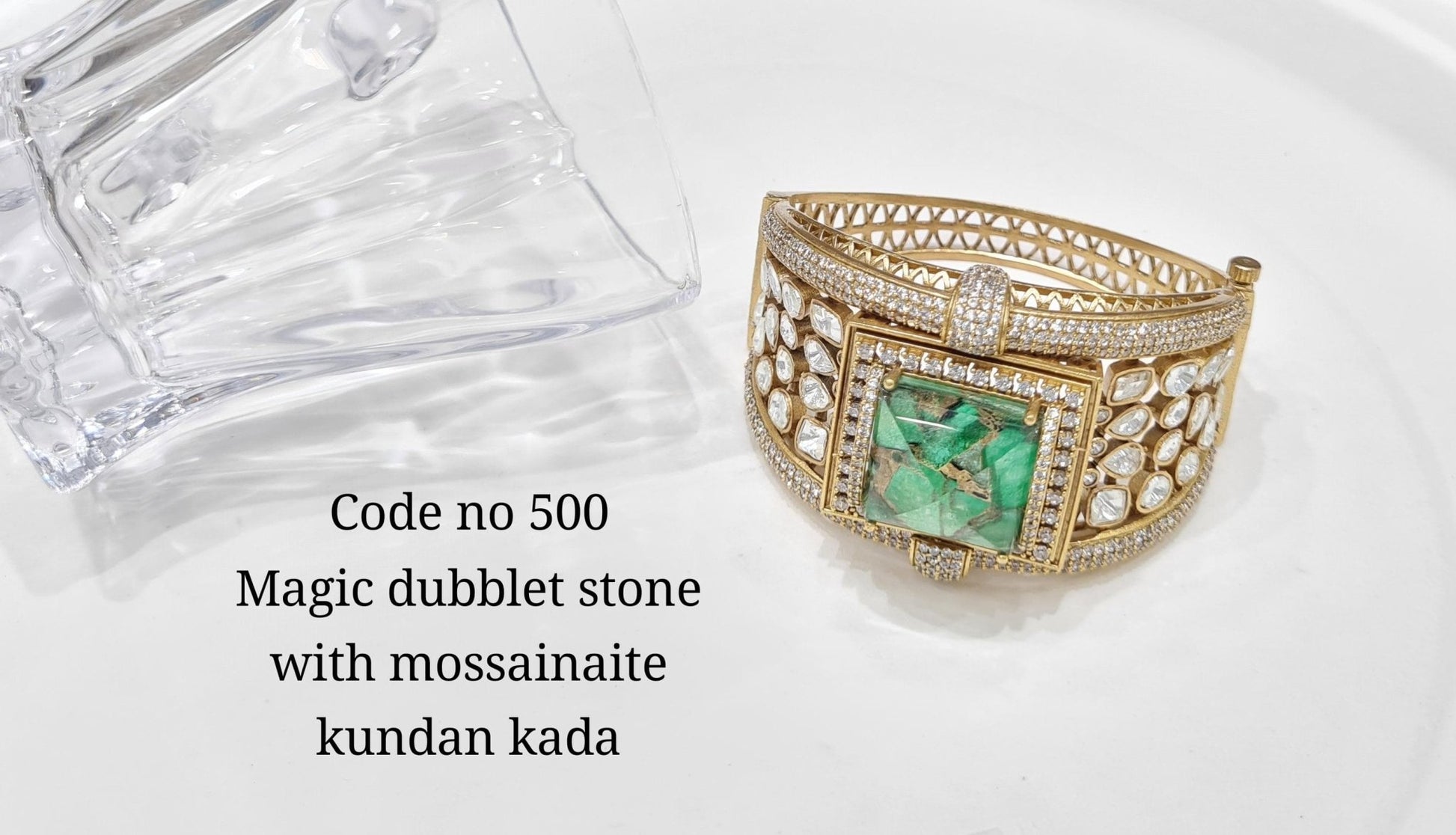 Kundan bracelet 00130 - KRISHNA'S SWETA JEWELLERY