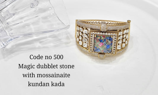 Kundan bracelet 00130 - KRISHNA'S SWETA JEWELLERY