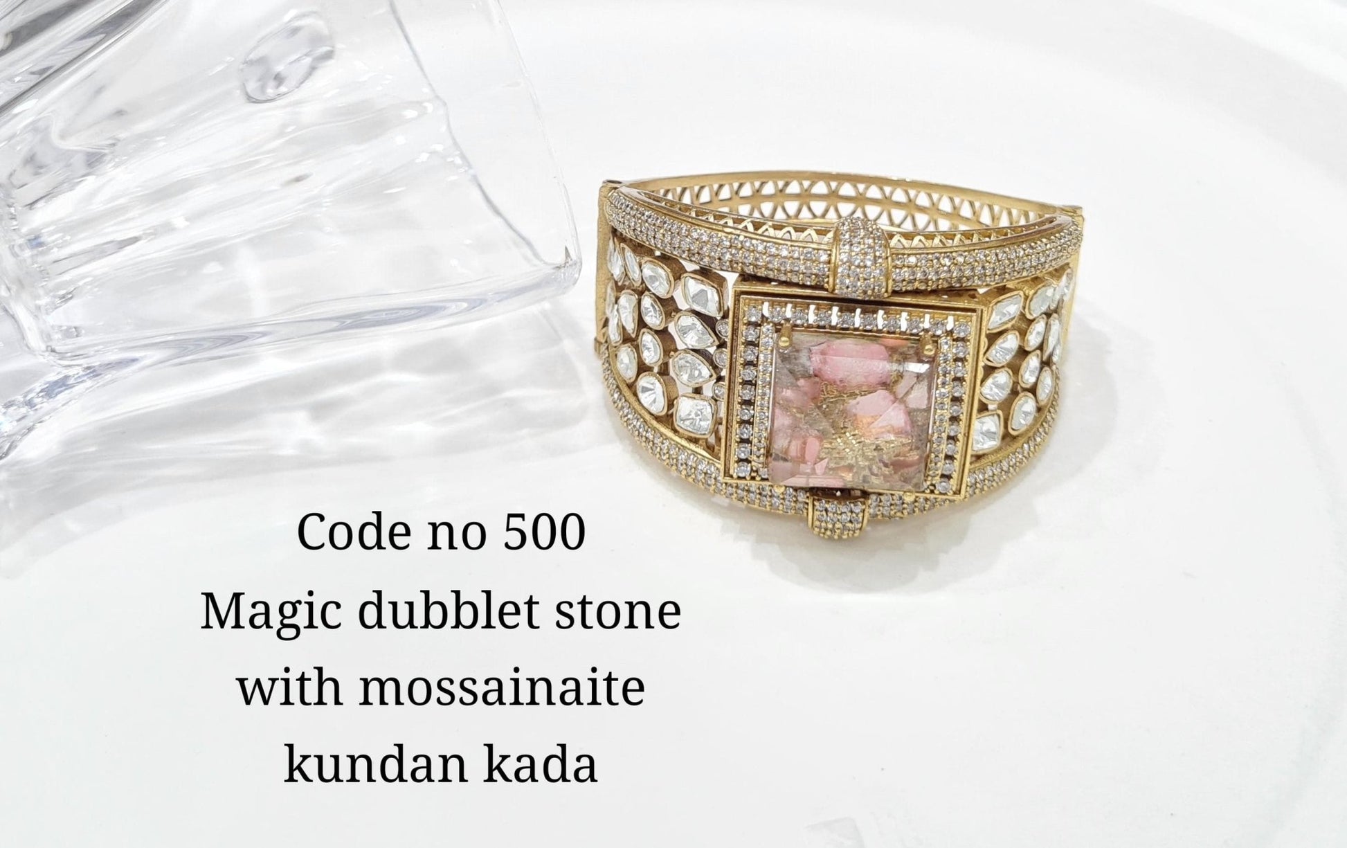 Kundan bracelet 00130 - KRISHNA'S SWETA JEWELLERY
