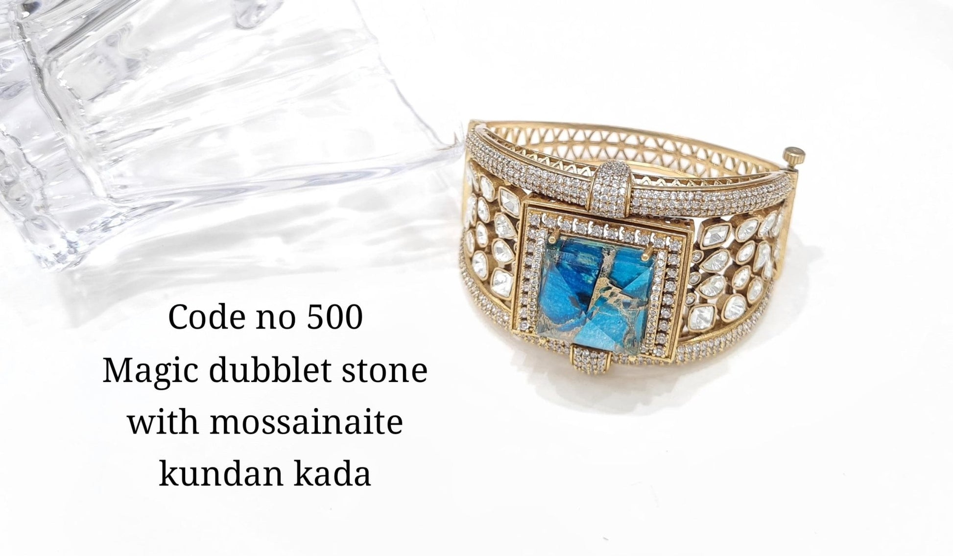 Kundan bracelet 00130 - KRISHNA'S SWETA JEWELLERY