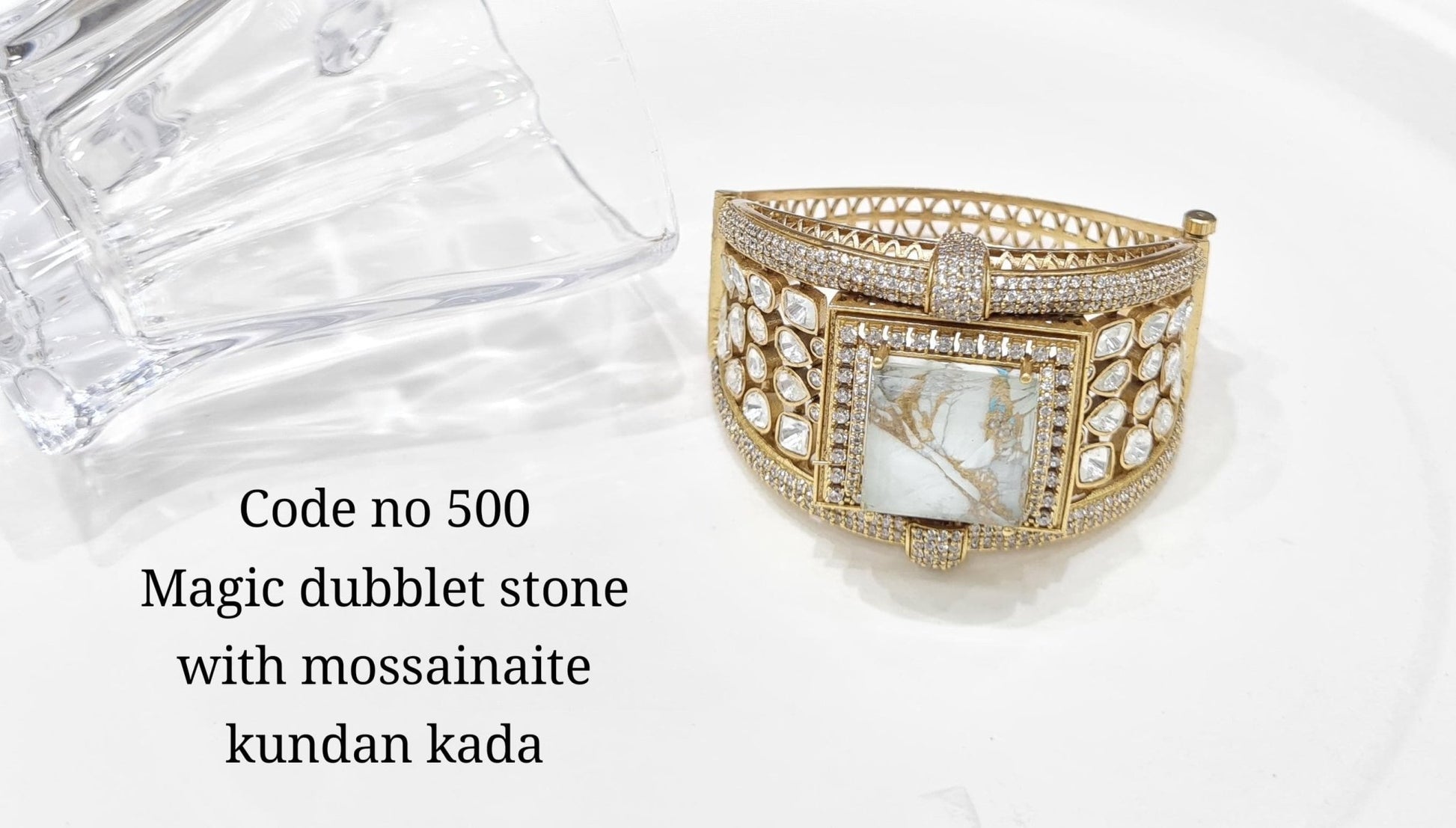 Kundan bracelet 00130 - KRISHNA'S SWETA JEWELLERY