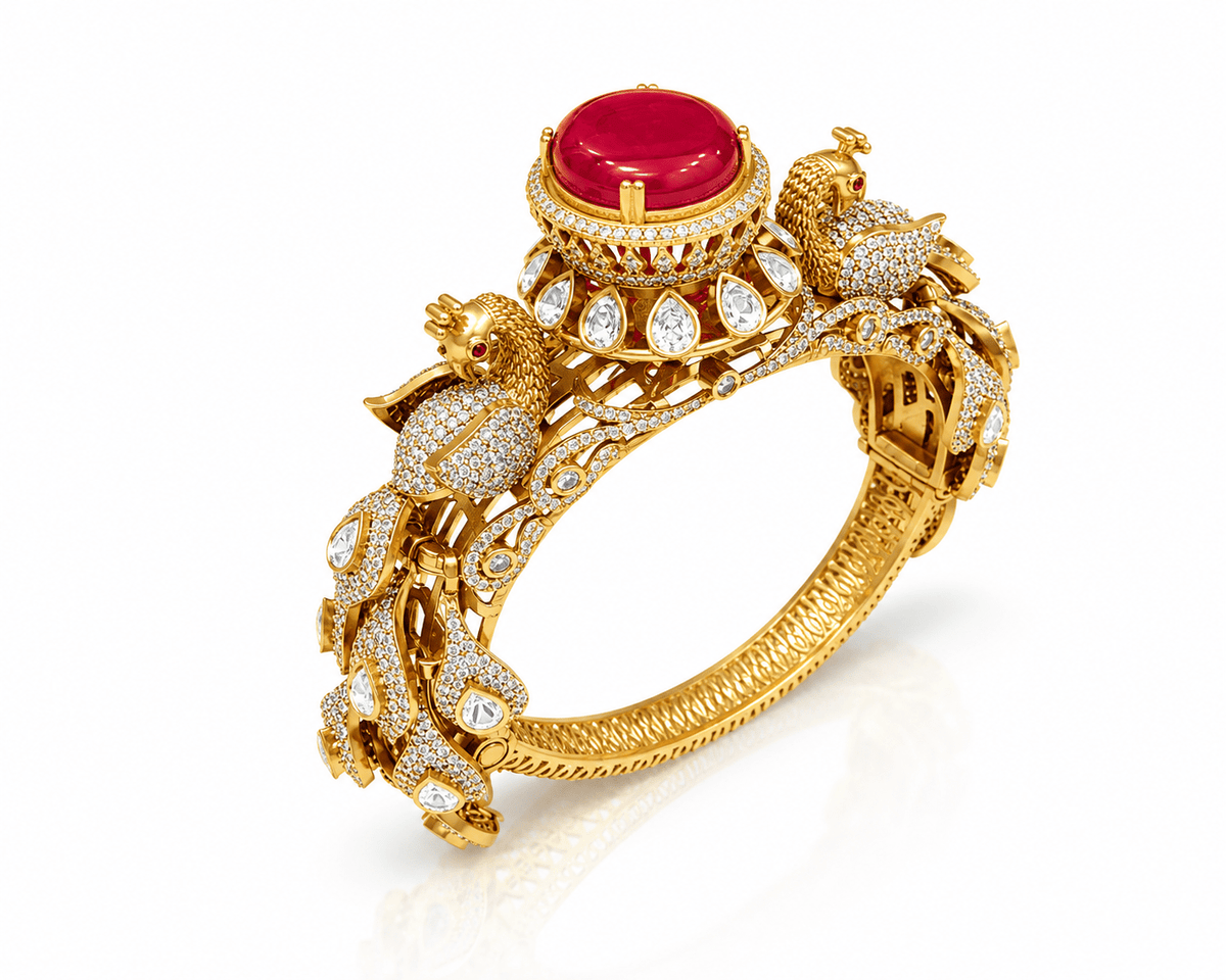 Kundan bracelet 00794 - KRISHNA'S SWETA JEWELLERY
