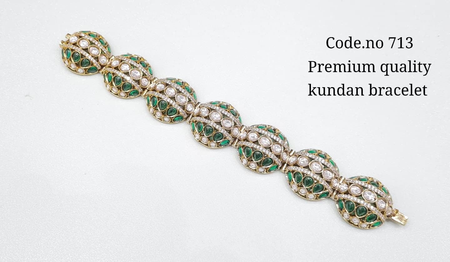 Kundan bracelet 01643 - KRISHNA'S SWETA JEWELLERY