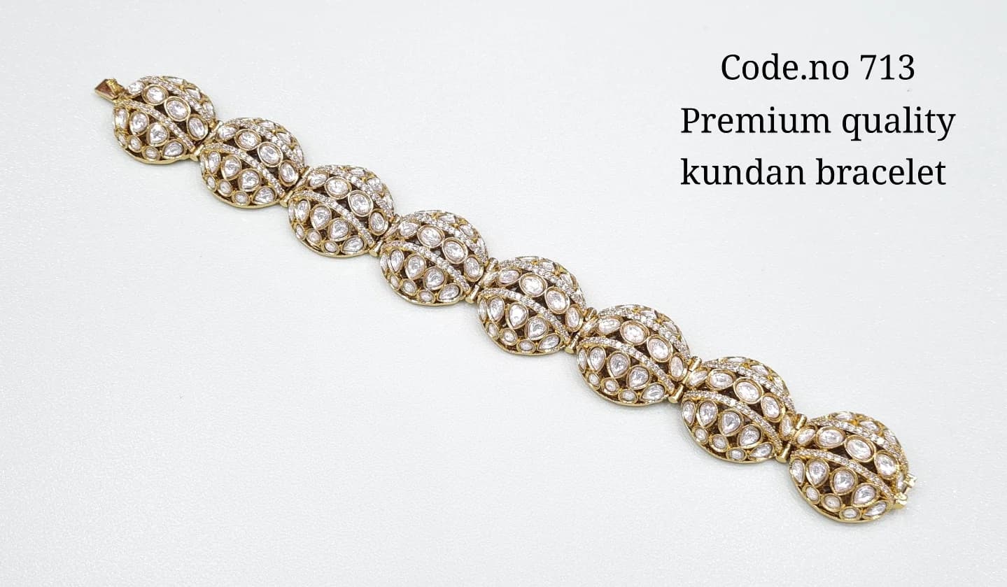 Kundan bracelet 01643 - KRISHNA'S SWETA JEWELLERY