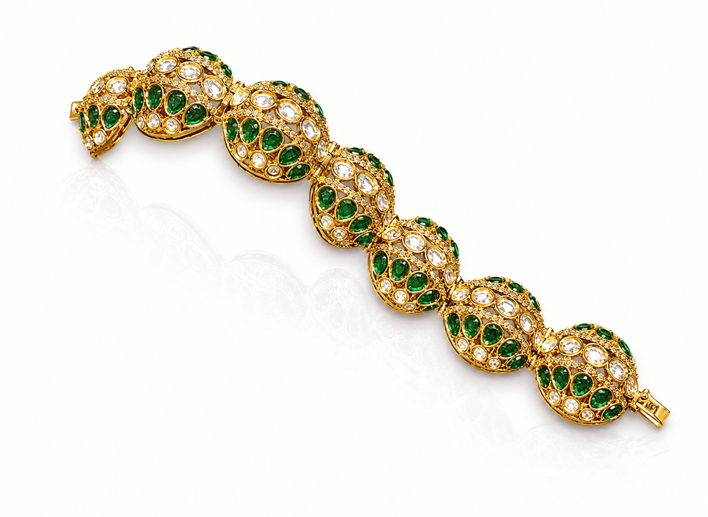 Kundan bracelet 02746 - KRISHNA'S SWETA JEWELLERY