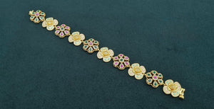 Kundan Bracelet 05844 - KRISHNA'S SWETA JEWELLERY