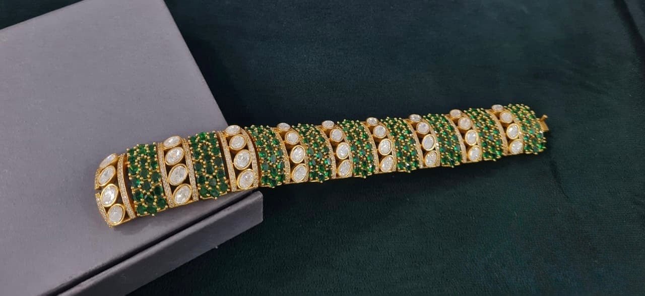 Kundan Bracelet 06434 - KRISHNA'S SWETA JEWELLERY