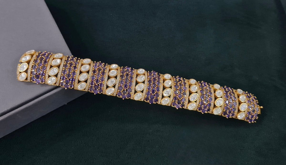 Kundan Bracelet 06434 - KRISHNA'S SWETA JEWELLERY