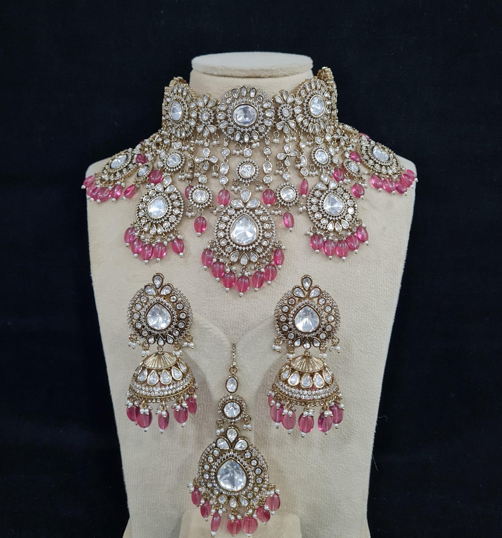 Kundan Bride Set 00048 - KRISHNA'S SWETA JEWELLERY