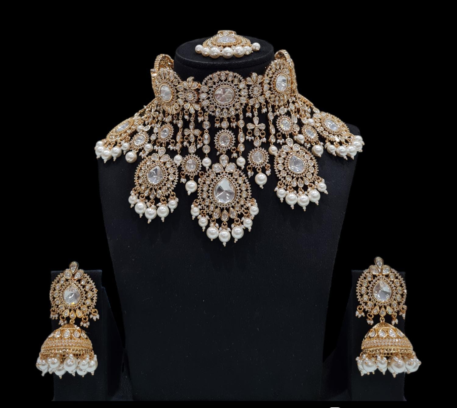 Kundan Bride Set 00048 - KRISHNA'S SWETA JEWELLERY