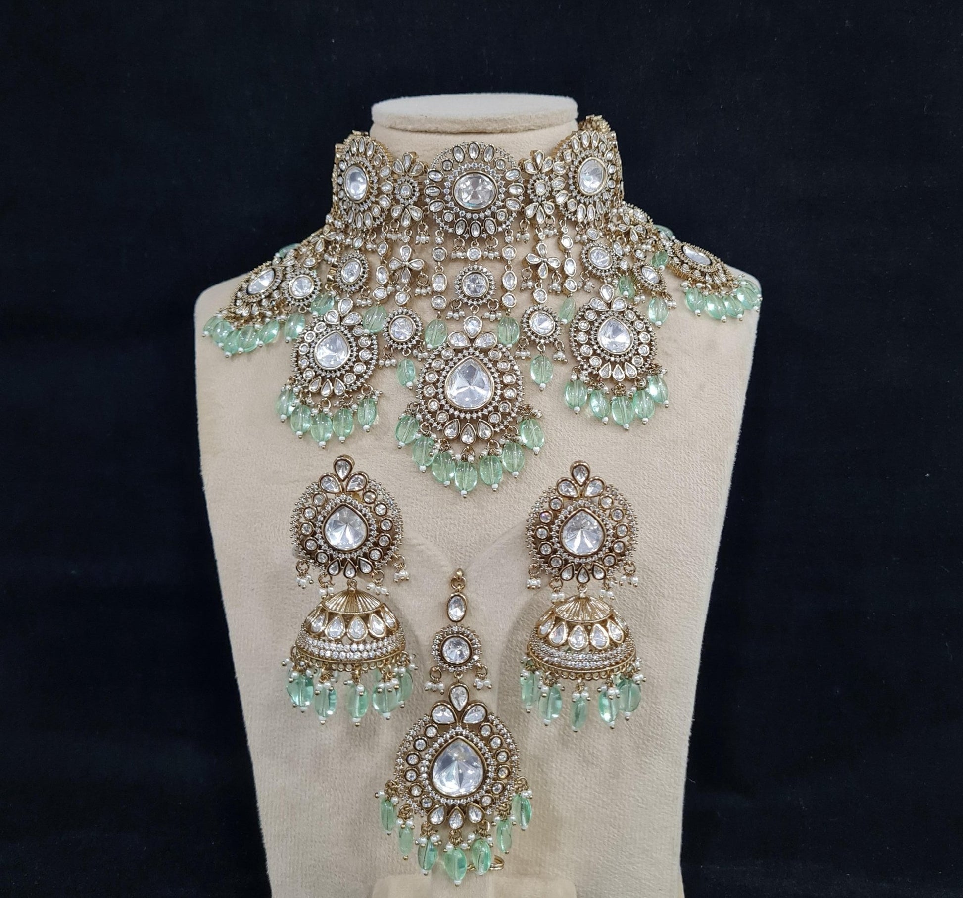 Kundan Bride Set 00048 - KRISHNA'S SWETA JEWELLERY