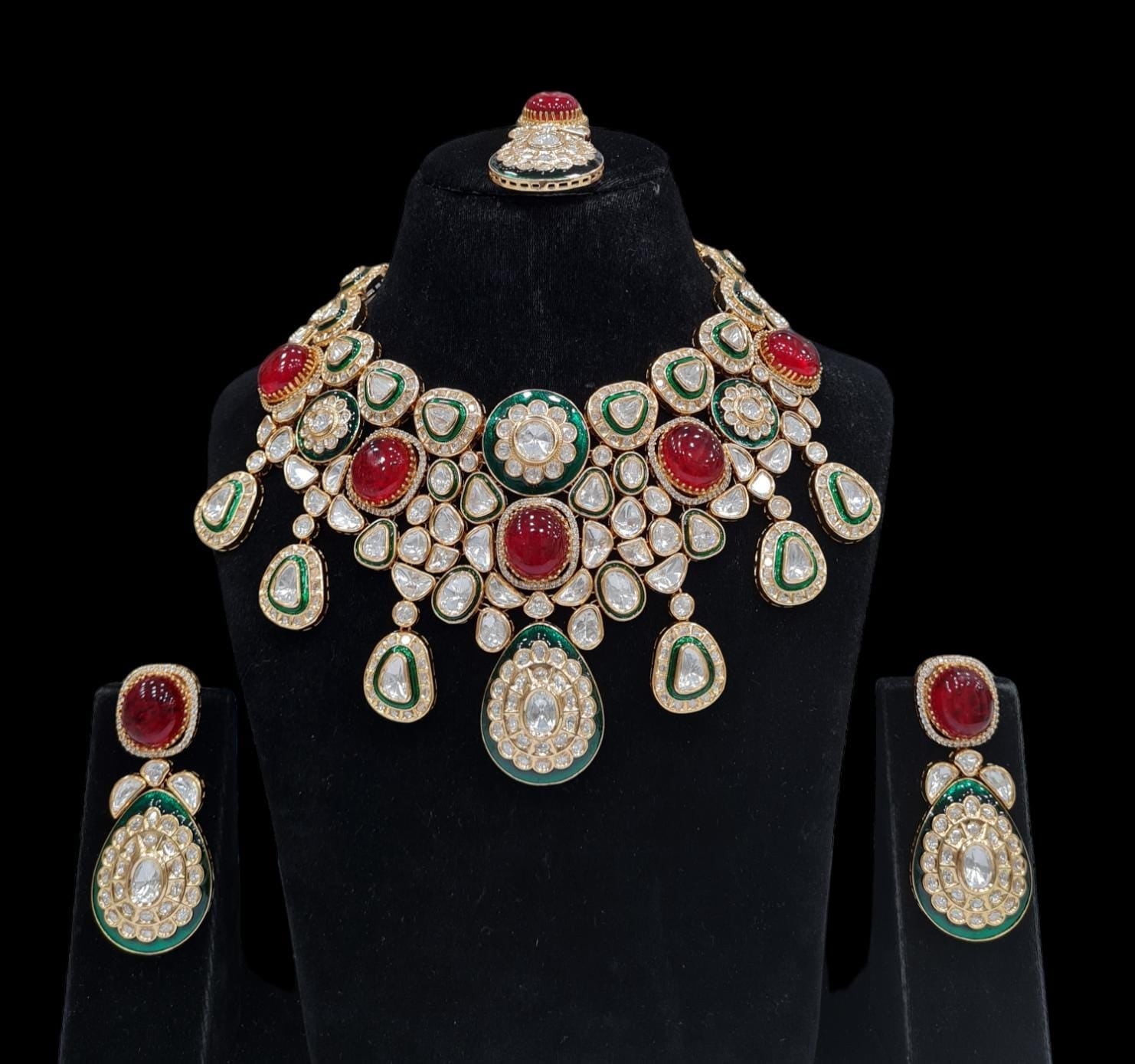 Kundan Bride Set 00344 - KRISHNA'S SWETA JEWELLERY