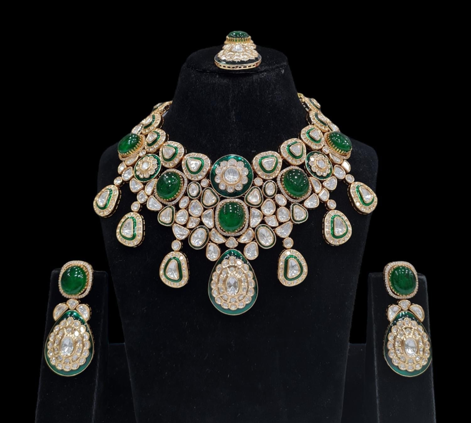Kundan Bride Set 00344 - KRISHNA'S SWETA JEWELLERY