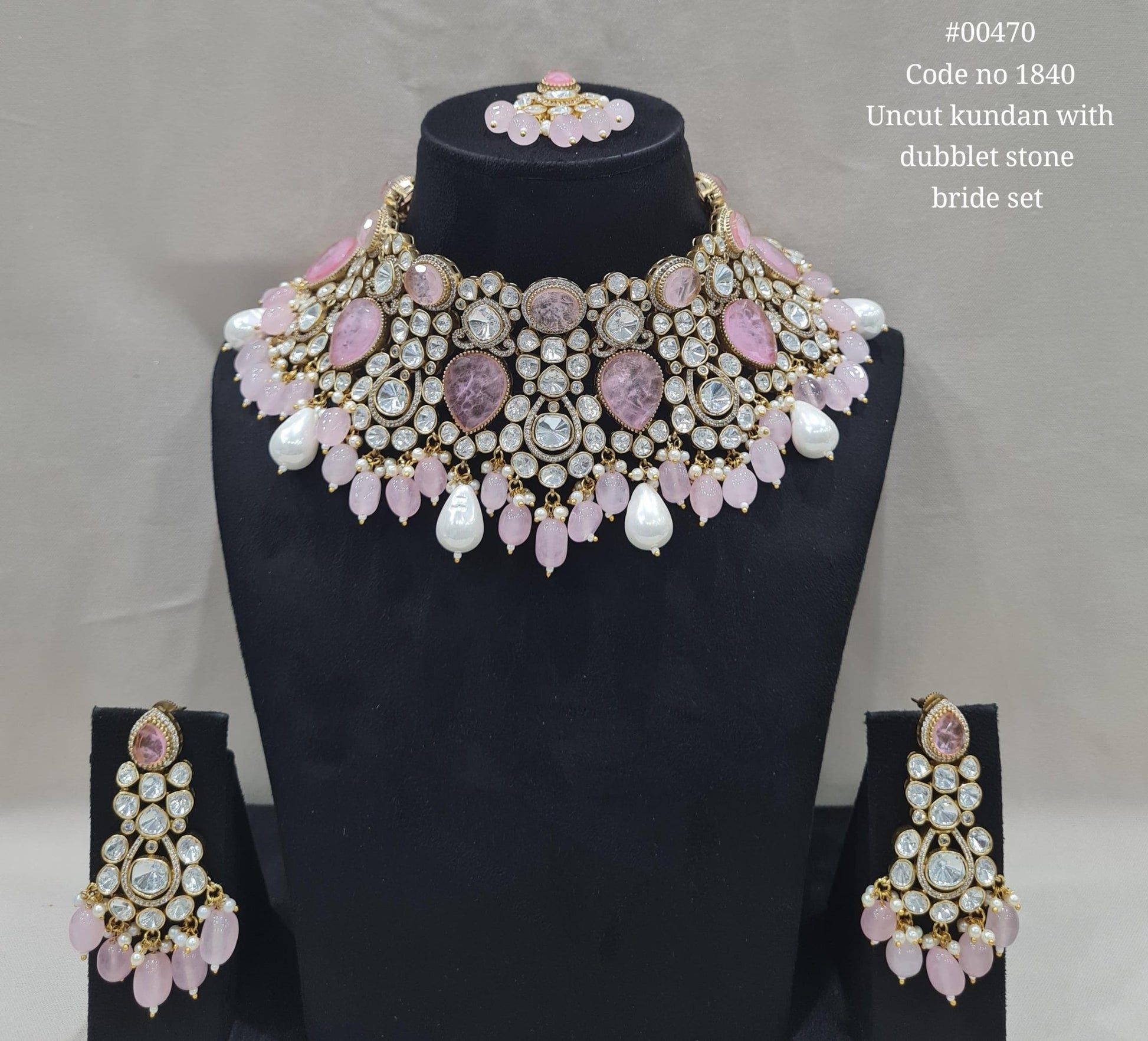 Kundan Bride Set 00470 - KRISHNA'S SWETA JEWELLERY