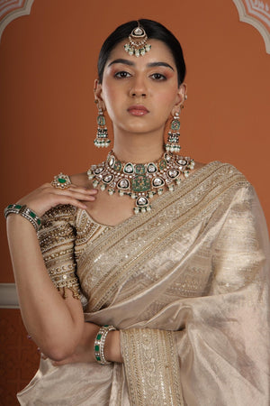 Kundan Bride Set 00537 - KRISHNA'S SWETA JEWELLERY