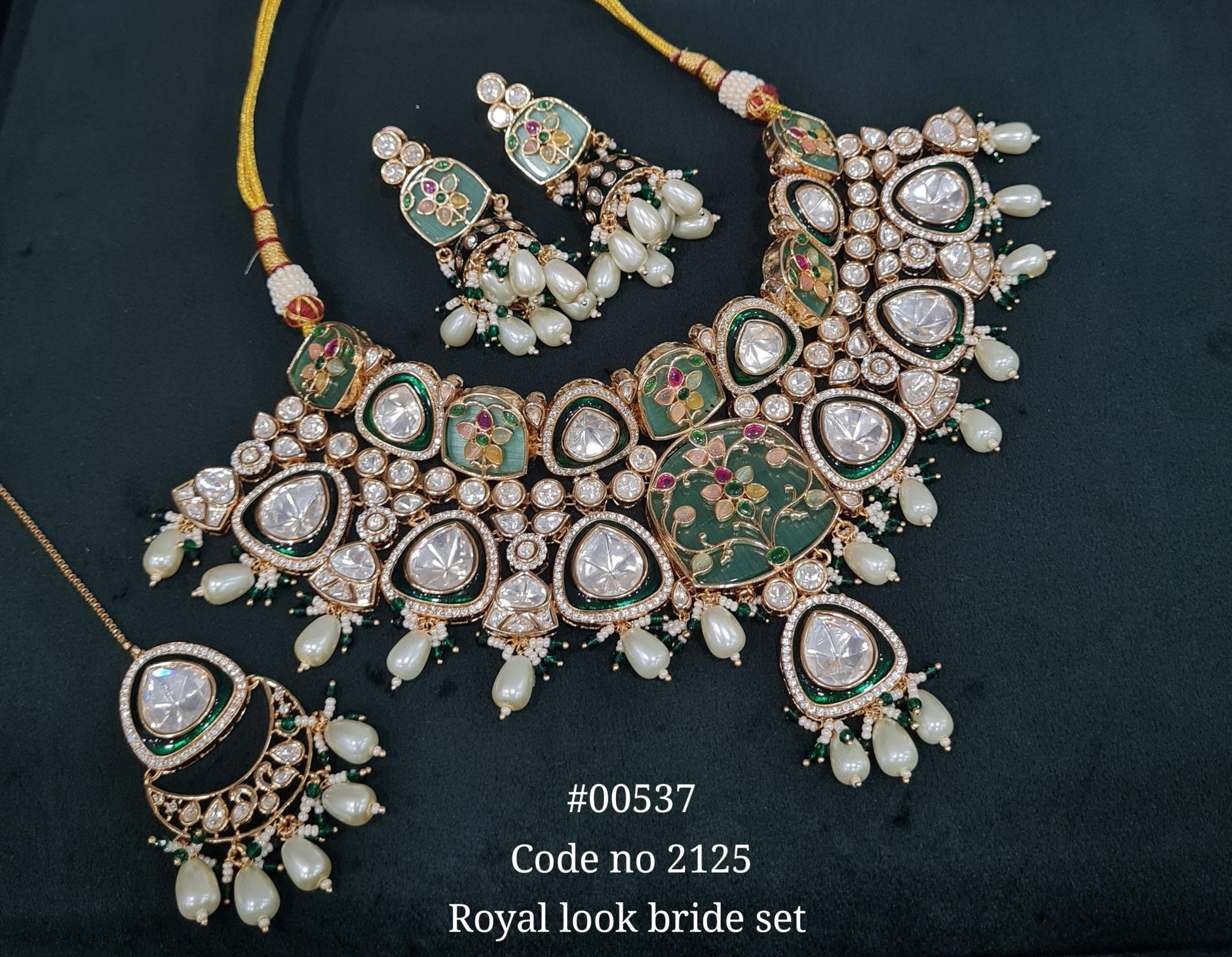Kundan Bride Set 00537 - KRISHNA'S SWETA JEWELLERY