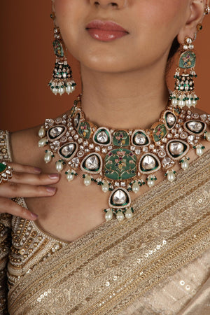 Kundan Bride Set 00537 - KRISHNA'S SWETA JEWELLERY