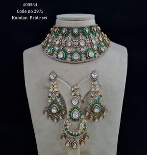 Kundan Bride Set 00554 - KRISHNA'S SWETA JEWELLERY