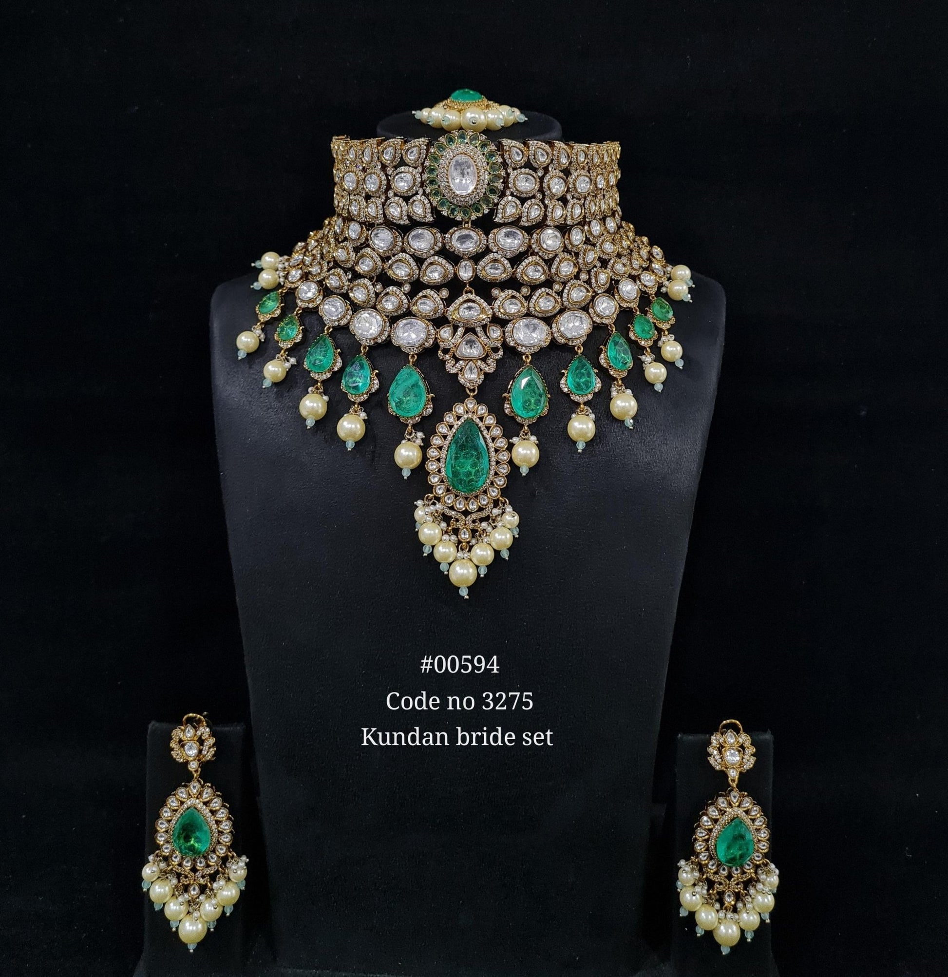 Kundan Bride set 00594 - KRISHNA'S SWETA JEWELLERY