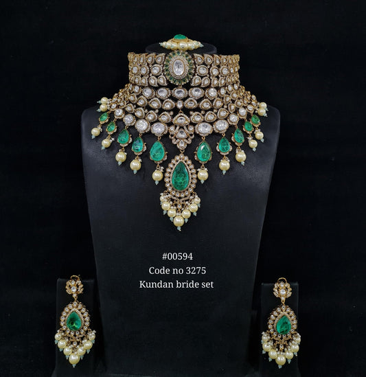 Kundan Bride set 00594 - KRISHNA'S SWETA JEWELLERY