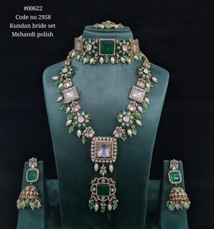 Kundan Bride Set 00622 - KRISHNA'S SWETA JEWELLERY