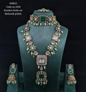 Kundan Bride Set 00622 - KRISHNA'S SWETA JEWELLERY