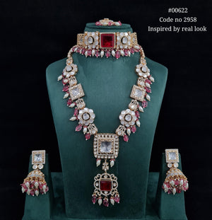 Kundan Bride Set 00622 - KRISHNA'S SWETA JEWELLERY