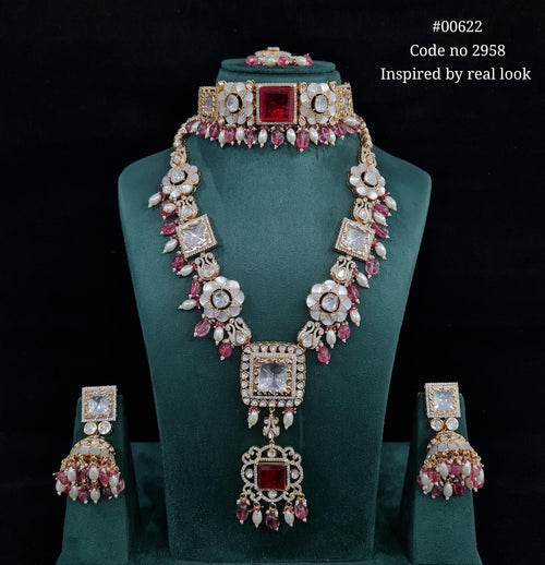 Kundan Bride Set 00622 - KRISHNA'S SWETA JEWELLERY