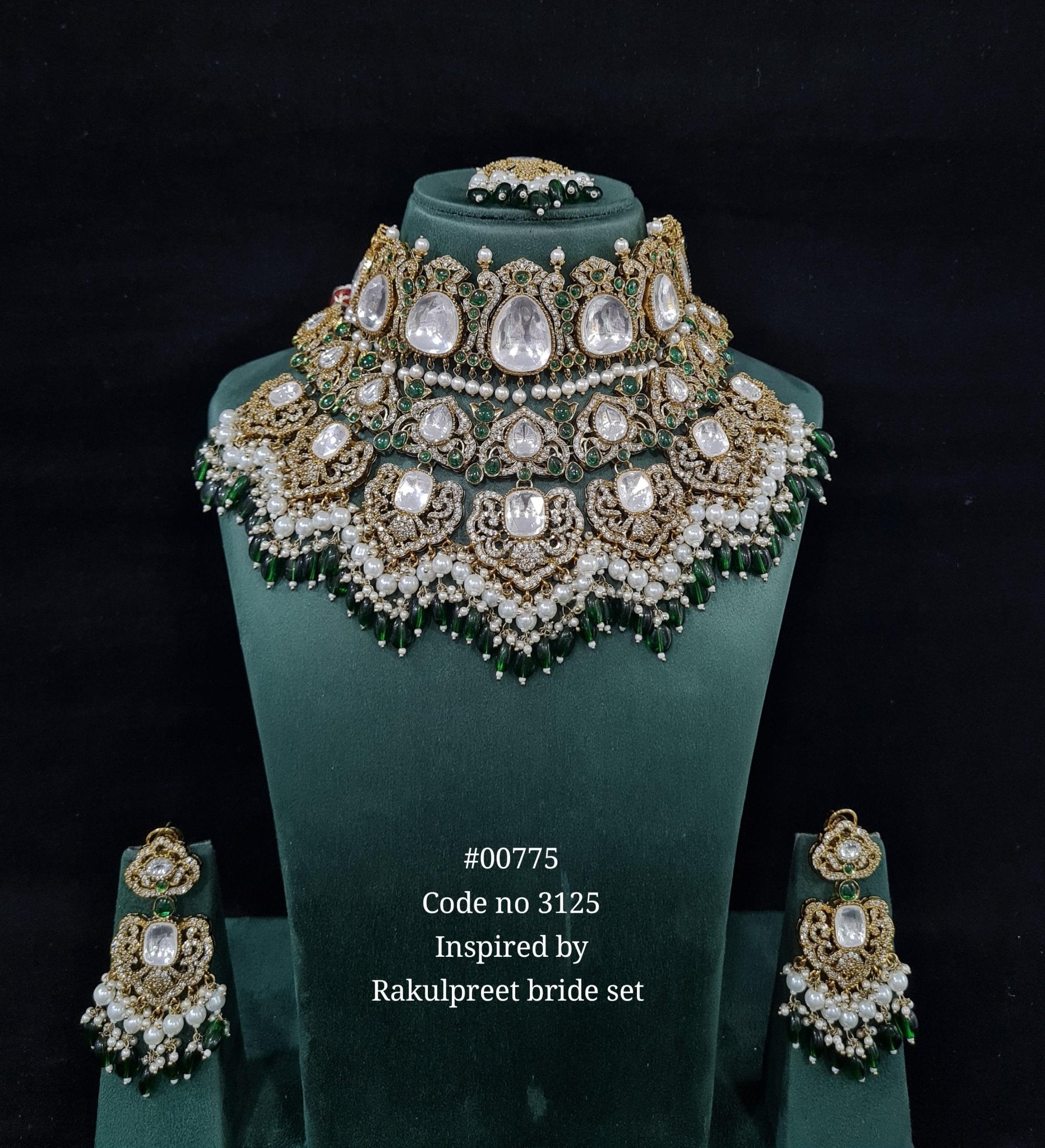Kundan Bride Set 00775 - KRISHNA'S SWETA JEWELLERY