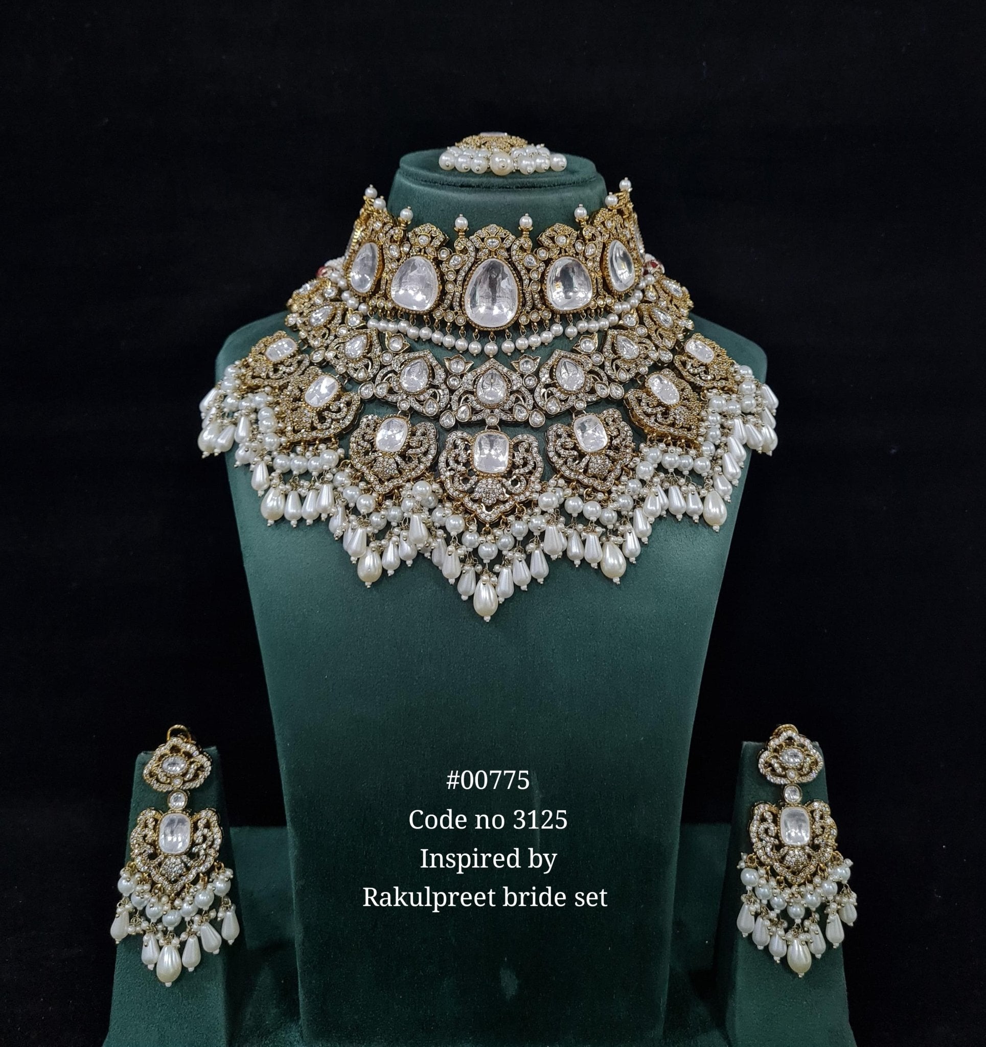 Kundan Bride Set 00775 - KRISHNA'S SWETA JEWELLERY