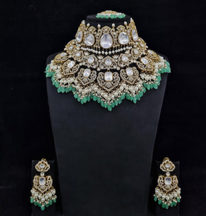Kundan Bride Set 00775 - KRISHNA'S SWETA JEWELLERY