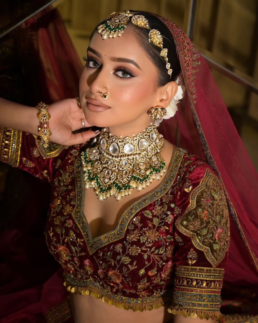 Kundan Bride Set 00775 - KRISHNA'S SWETA JEWELLERY