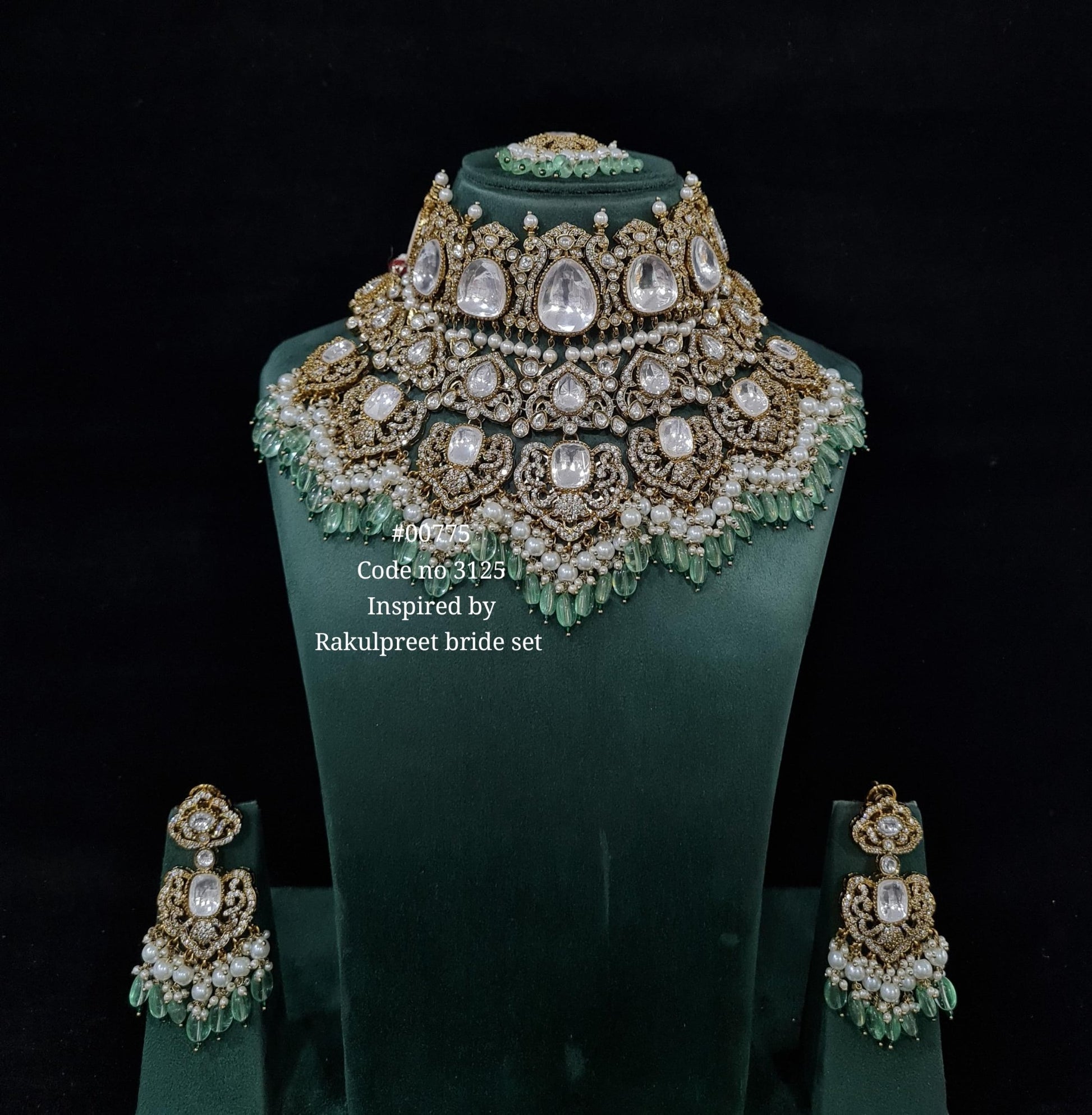 Kundan Bride Set 00775 - KRISHNA'S SWETA JEWELLERY