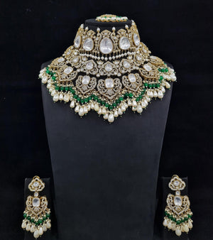 Kundan Bride Set 00775 - KRISHNA'S SWETA JEWELLERY