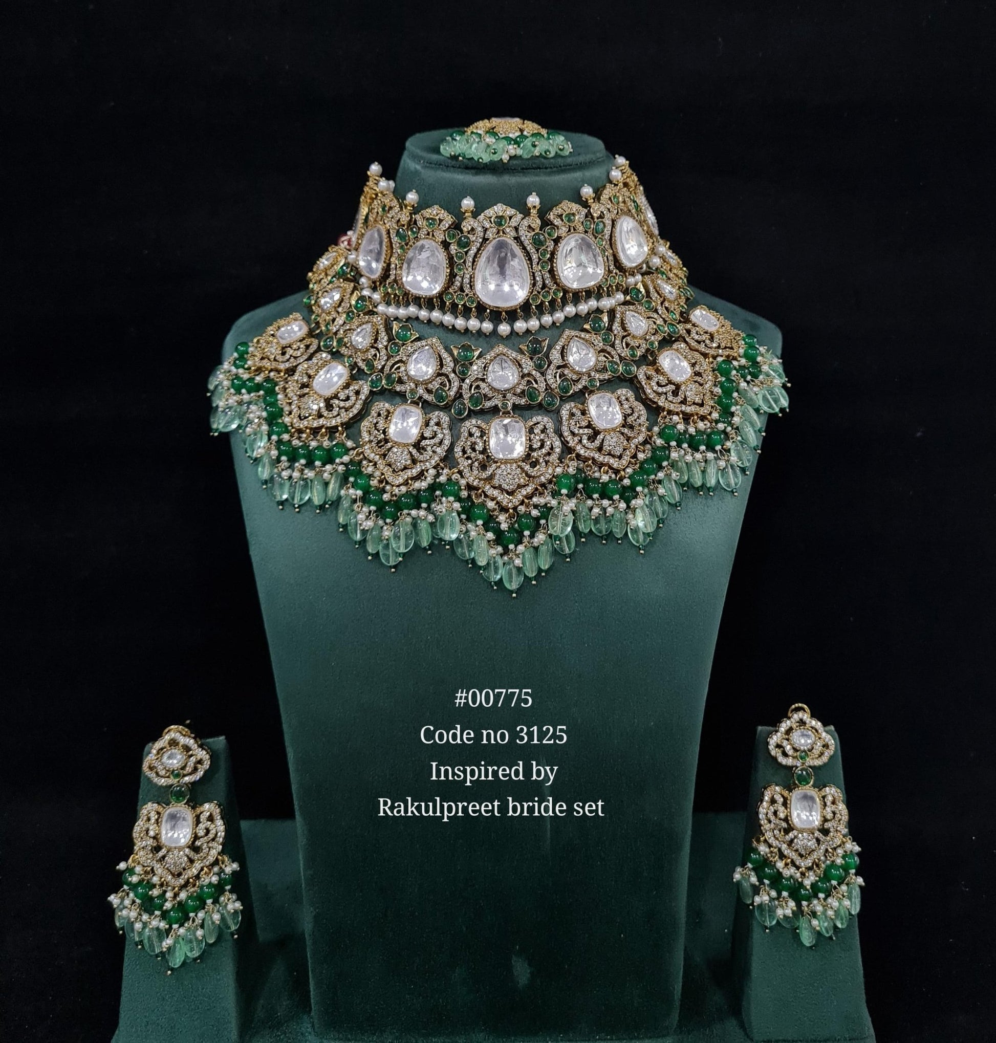 Kundan Bride Set 00775 - KRISHNA'S SWETA JEWELLERY
