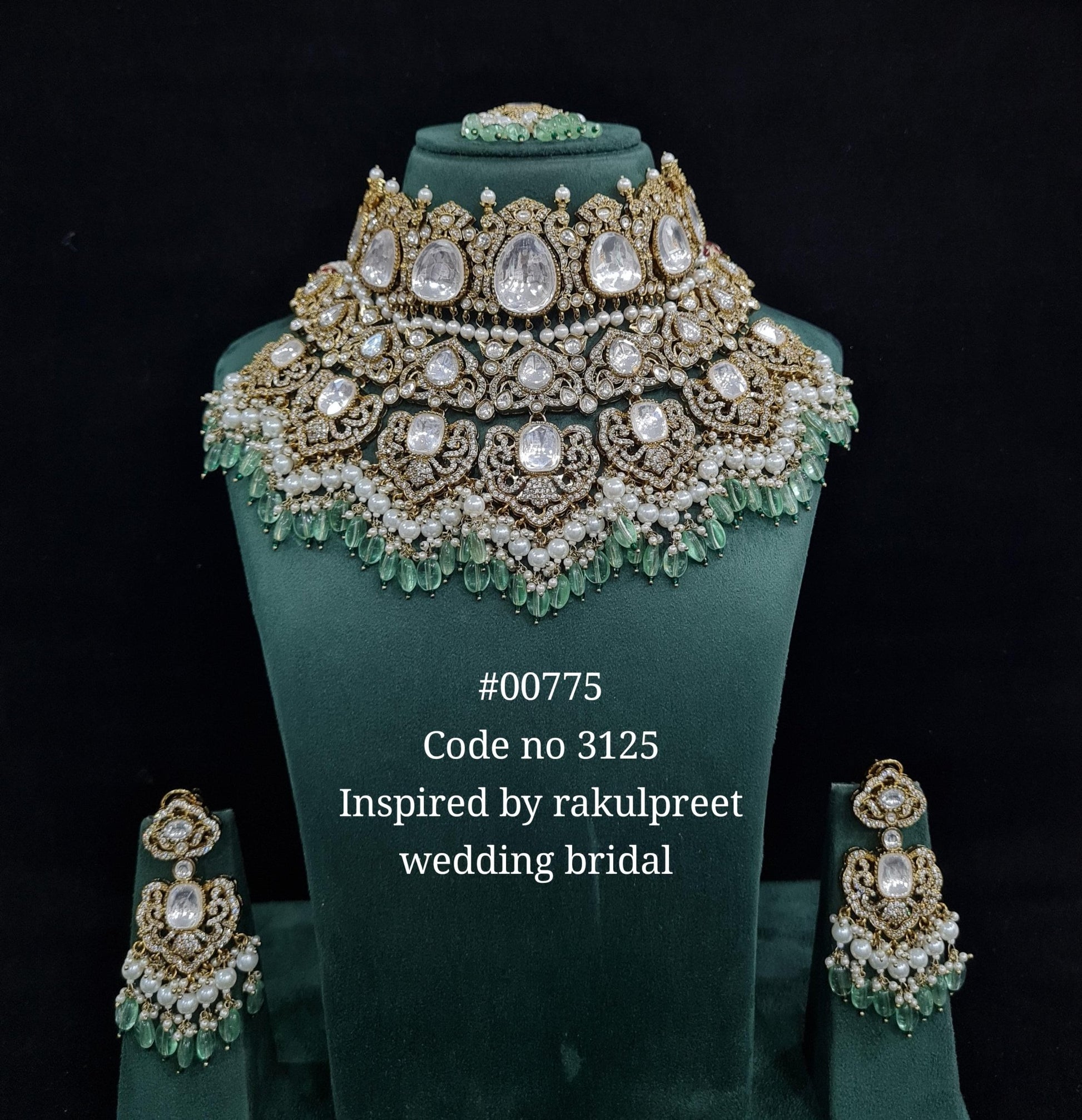 Kundan Bride Set 00775 - KRISHNA'S SWETA JEWELLERY