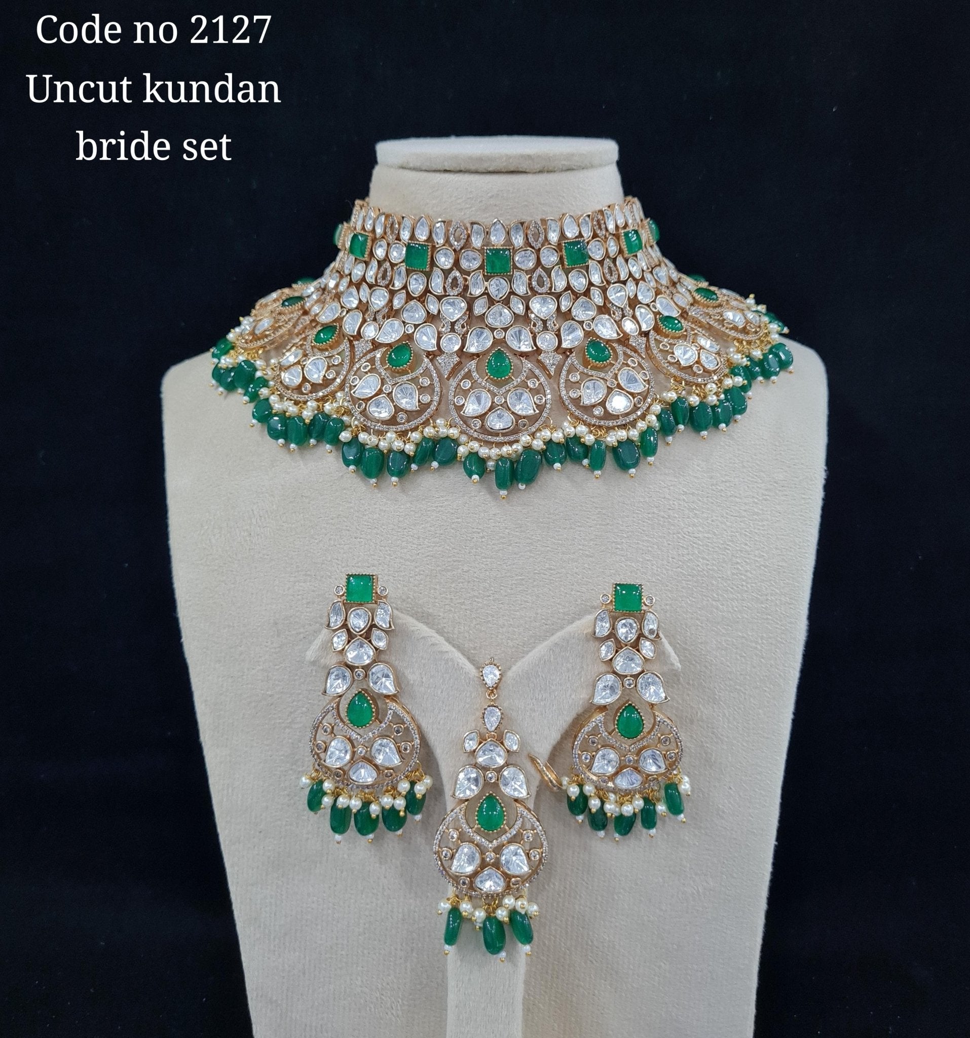 Kundan Bride Set 00792 - KRISHNA'S SWETA JEWELLERY
