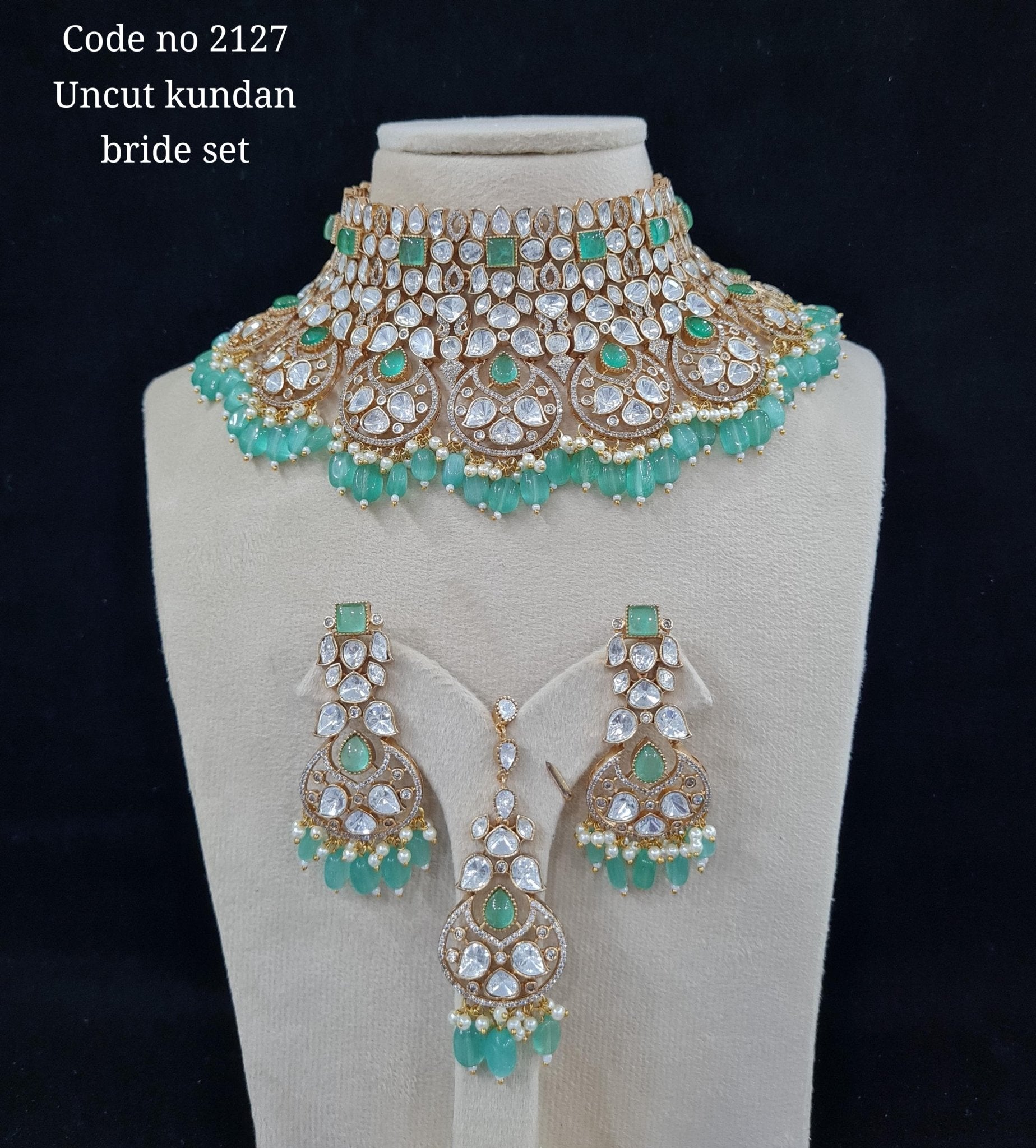 Kundan Bride Set 00792 - KRISHNA'S SWETA JEWELLERY
