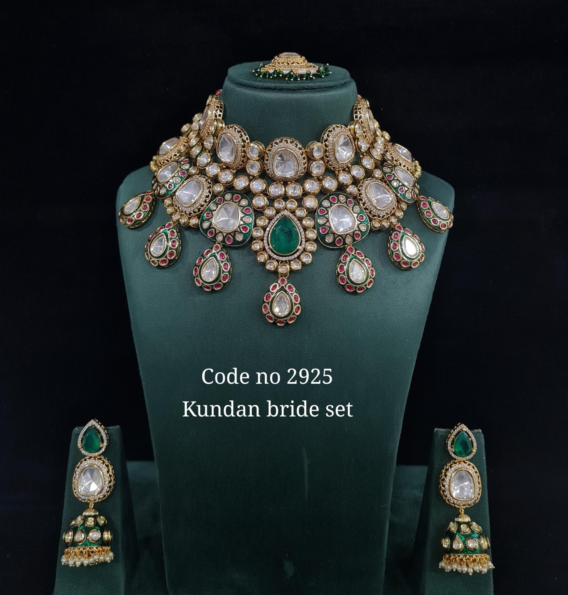 Kundan Bride Set 00988 - KRISHNA'S SWETA JEWELLERY